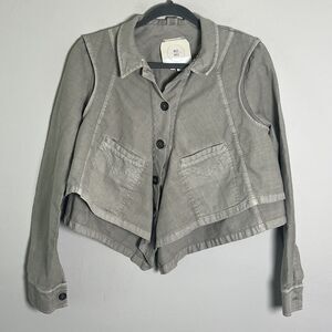 Hei‎ Hei Anthropologie Jacket Women’s Small Renley Handkerchief Green Cropped